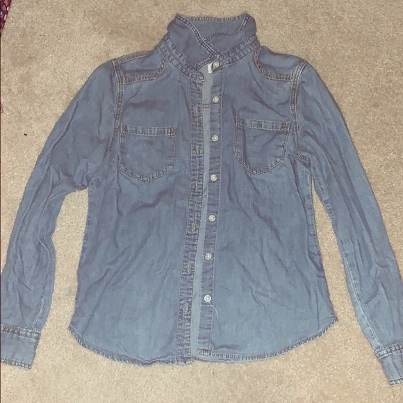 Thin Denim Button Up - Picture 1 of 1